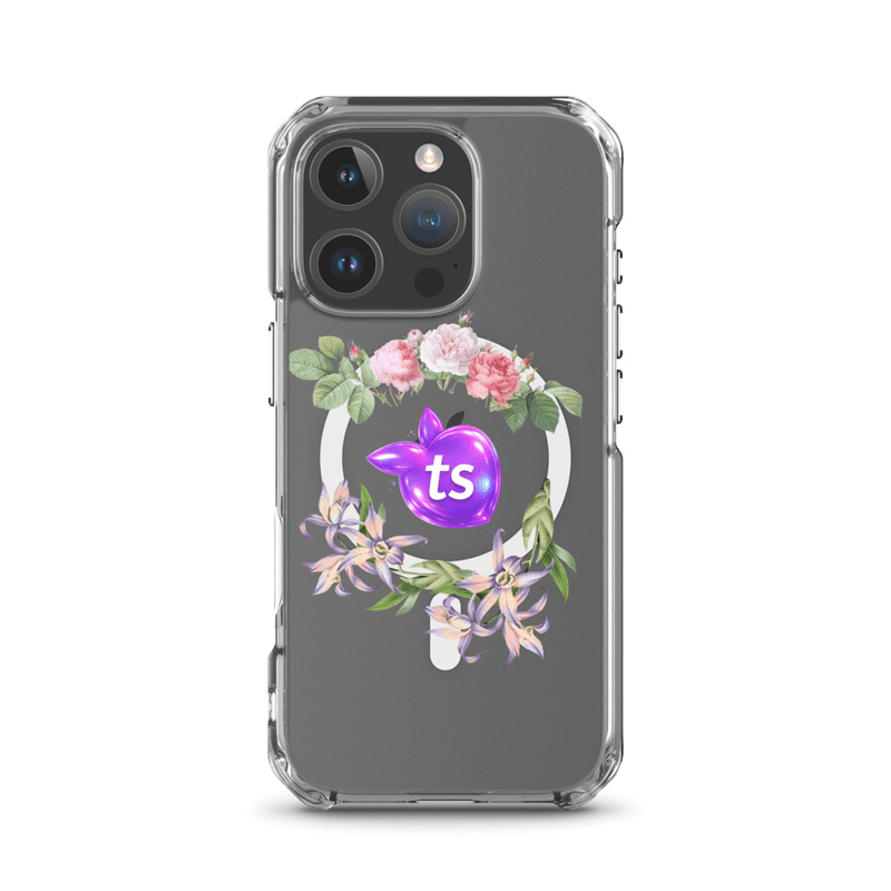 tsgabrielle® • TransFLOWer™ • Case Compatible with iPhone® • Clear • MagSafe® • Latest Mode mockup 34