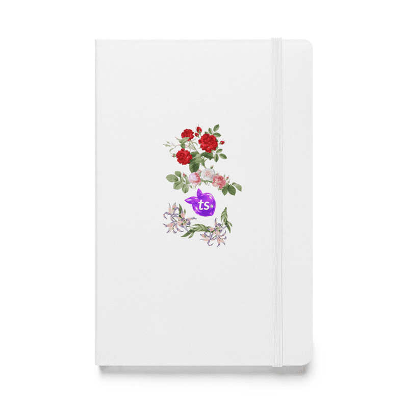 JouranalBook® by tsgabrielle® • TransFLOWer™ • Hardcover Bound Notebook • White