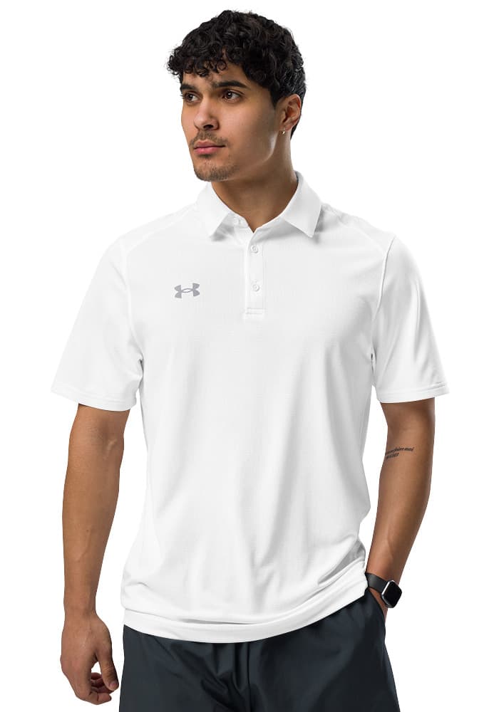 Under Armour® by tsgabrielle® • For Him • Polo • White mockup 5