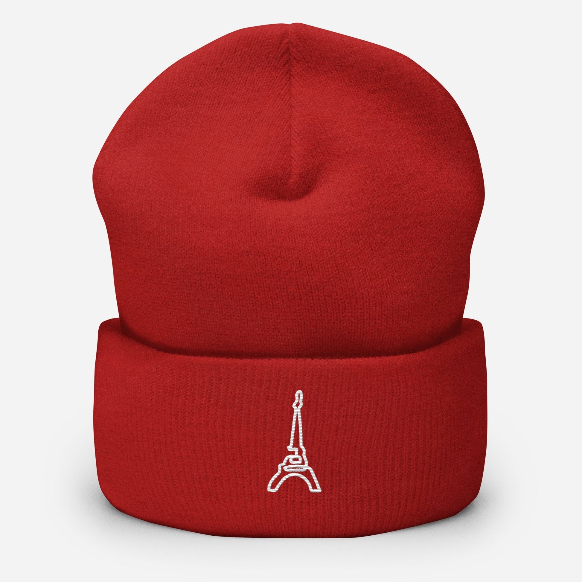 tsgabrielle™ • tsgabrielle™ • Trans / Women's Cuffed Beanie Red (Paris) • Hats • Trans / Women's Cuffed Beanie Red (Paris) • TSG3 - PA04 - 2400070 •