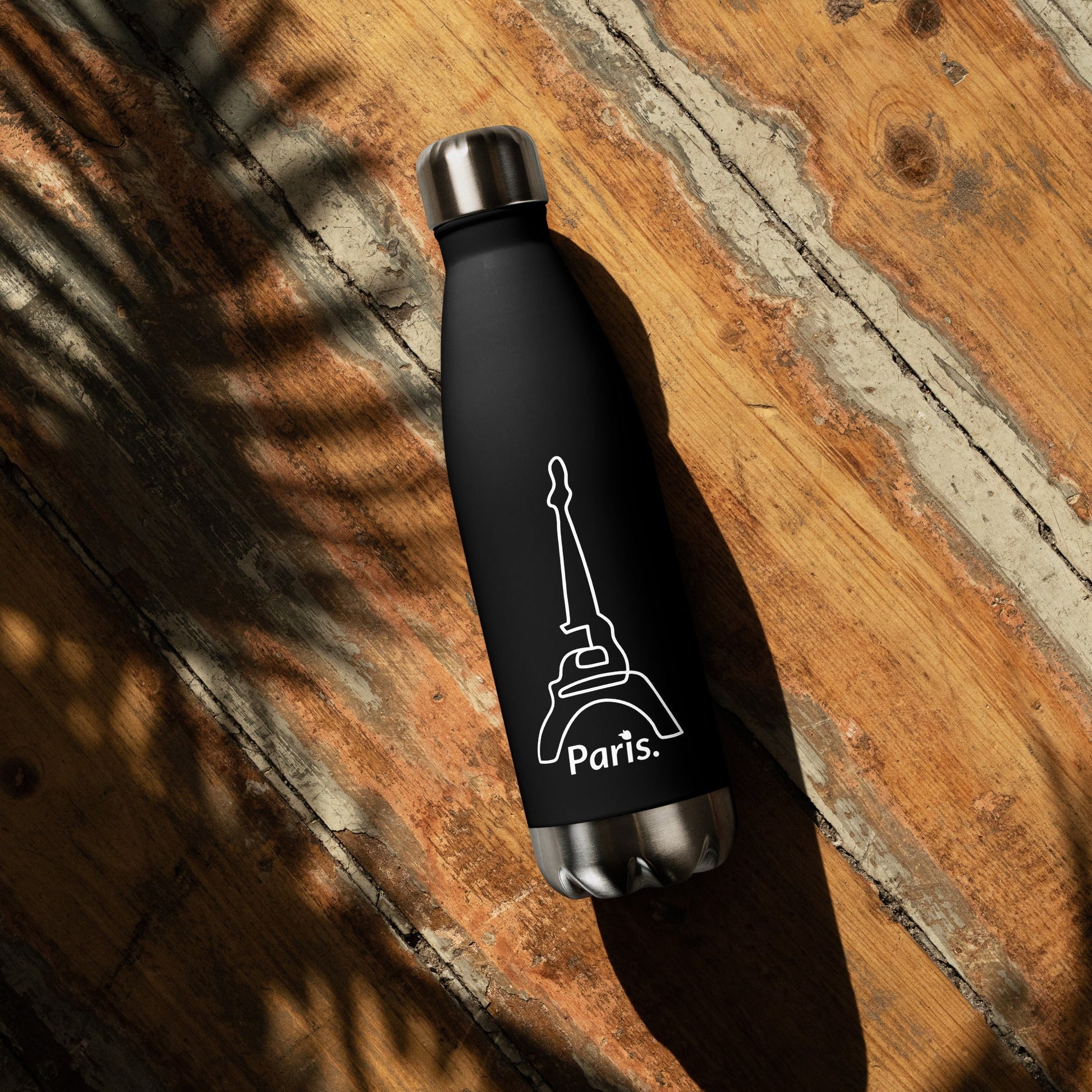 tsgabrielle™ • tsgabrielle™ • Stainless Steel Water Bottle Black (Paris) • Bottles • Stainless Steel Water Bottle Black (Paris) • TSG3 - PA03 - 2400019 •