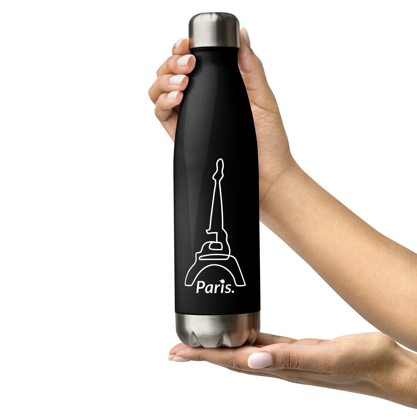 tsgabrielle™ • tsgabrielle™ • Stainless Steel Water Bottle Black (Paris) • Bottles • Stainless Steel Water Bottle Black (Paris) • TSG3 - PA03 - 2400019 •