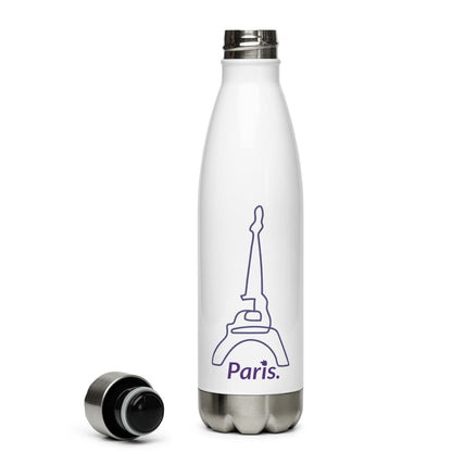 tsgabrielle™ • tsgabrielle™ • Stainless Steel Water Bottle White (Paris) • Bottles • Stainless Steel Water Bottle White (Paris) • TSG3 - PA03 - 2400005 •