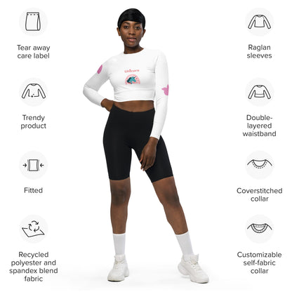 tsgabrielle™ • tsgabrielle™ • Trans / Women's Recycled Long - Sleeve Crop Top (Unicorn) • Apparel & Accessories • Trans / Women's Recycled Long - Sleeve Crop Top (Unicorn) • TSG3 - UN05 - 2400094A •