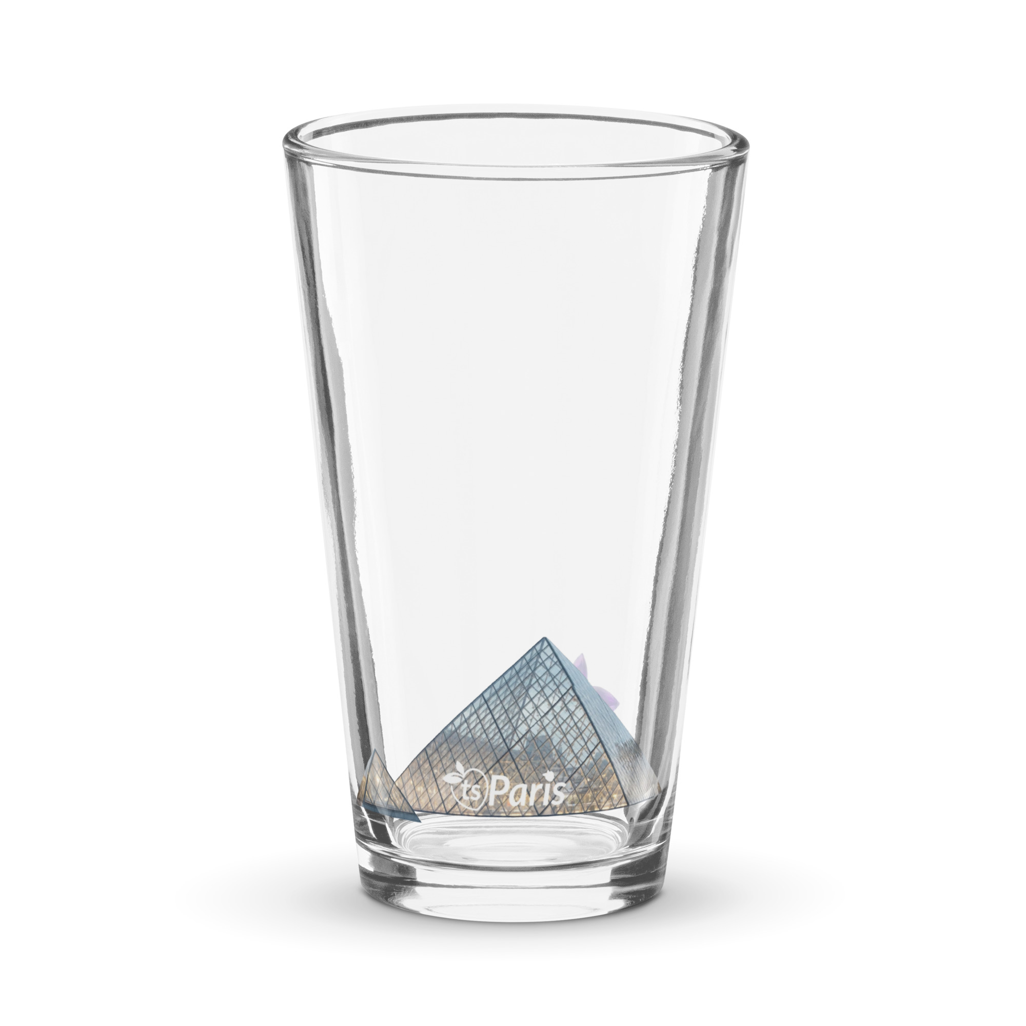 tsgabrielle® • Paris - Pyramide du Louvre • Verre à Pint Shaker • 16 oz