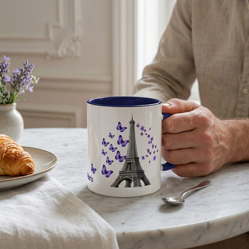 tsgabrielle® • Paris - La Tour Eiffel • Mug With Color Inside • Céramique • 11 oz - View 7