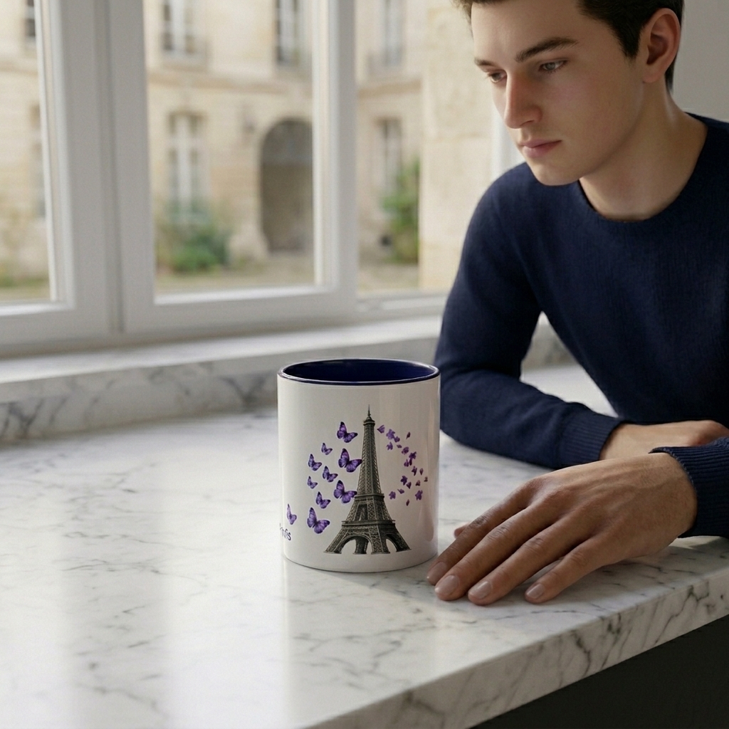 tsgabrielle® • Paris - La Tour Eiffel • Mug With Color Inside • Céramique • 11 oz - View 8