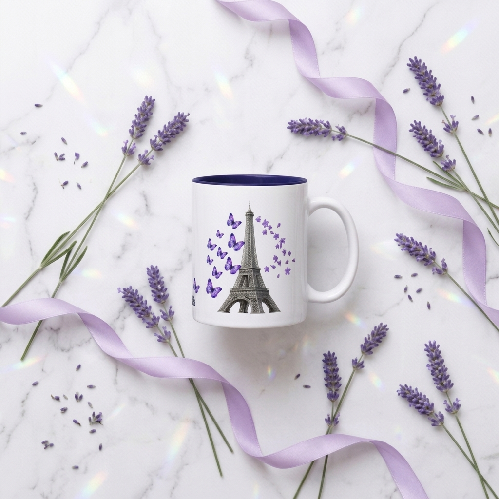 tsgabrielle® • Paris - La Tour Eiffel • Mug With Color Inside • Céramique • 11 oz - View 5