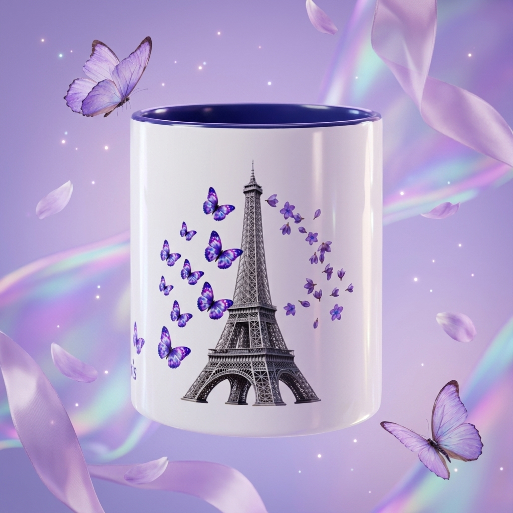 tsgabrielle® • Paris - La Tour Eiffel • Mug With Color Inside • Céramique • 11 oz - View 6