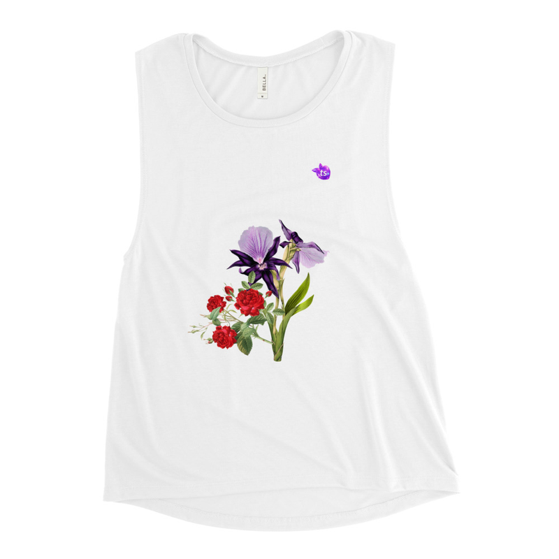 tsgabrielle® • Pour Elle • TransFLOWer™ • Débardeur Musculaire • Blanc
