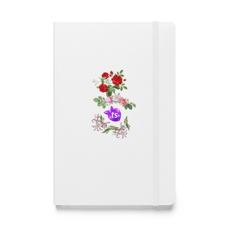 JournalBook® by tsgabrielle® • TransFLOWer • Carnet relié à couverture rigide • Blanc
