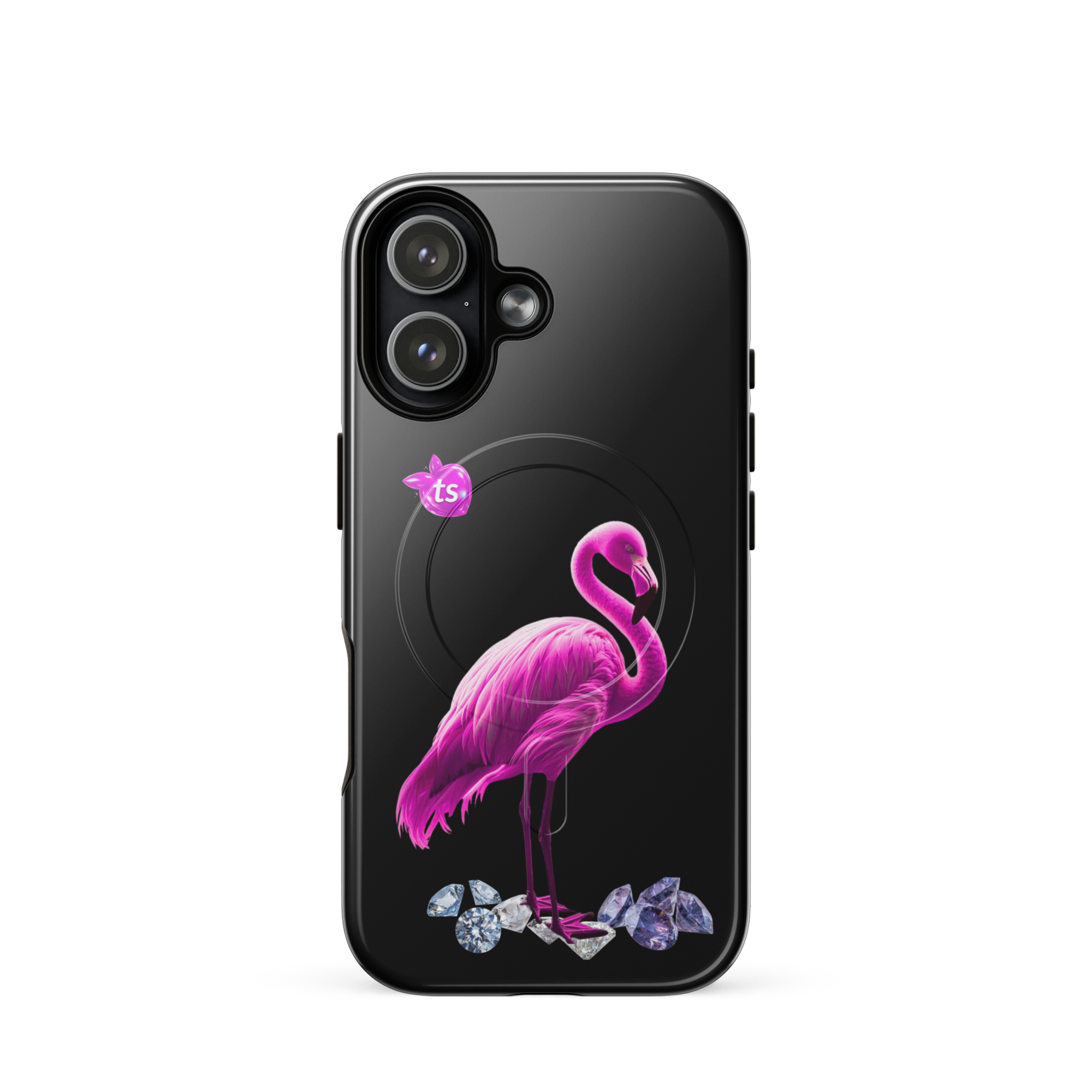 tsgabrielle® • Flamant Rose • Tough Case Compatible with iPhone® • MagSafe® • Latest Models
