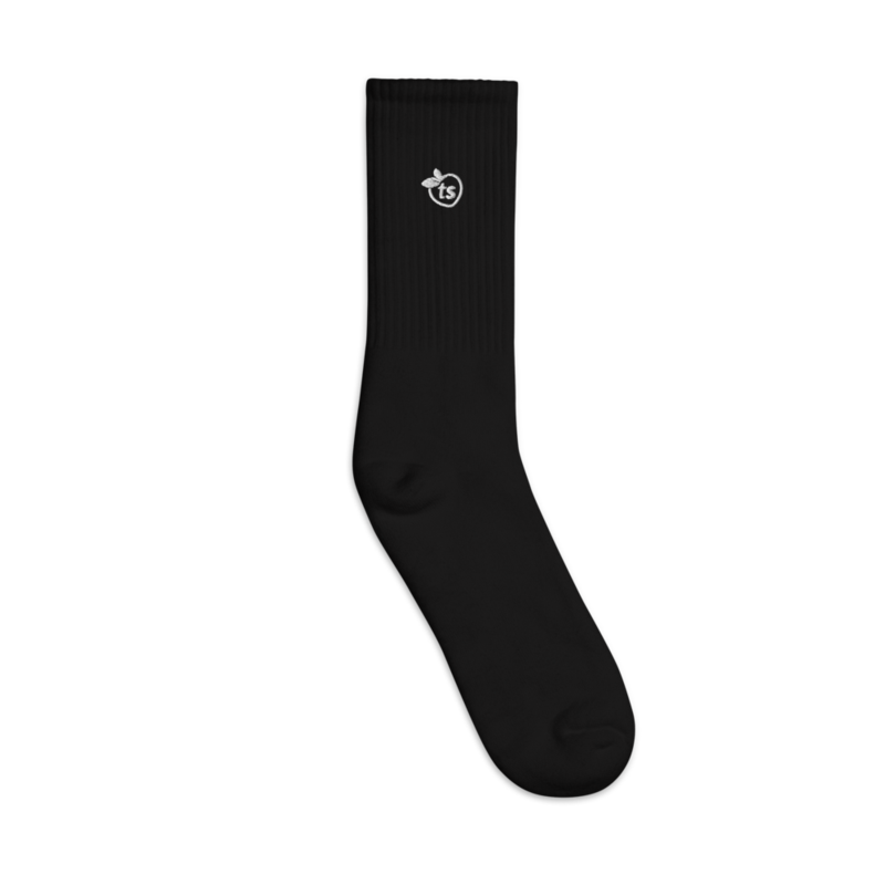 tsgabrielle® • Pour Lui • Chaussettes Brodé • Noir