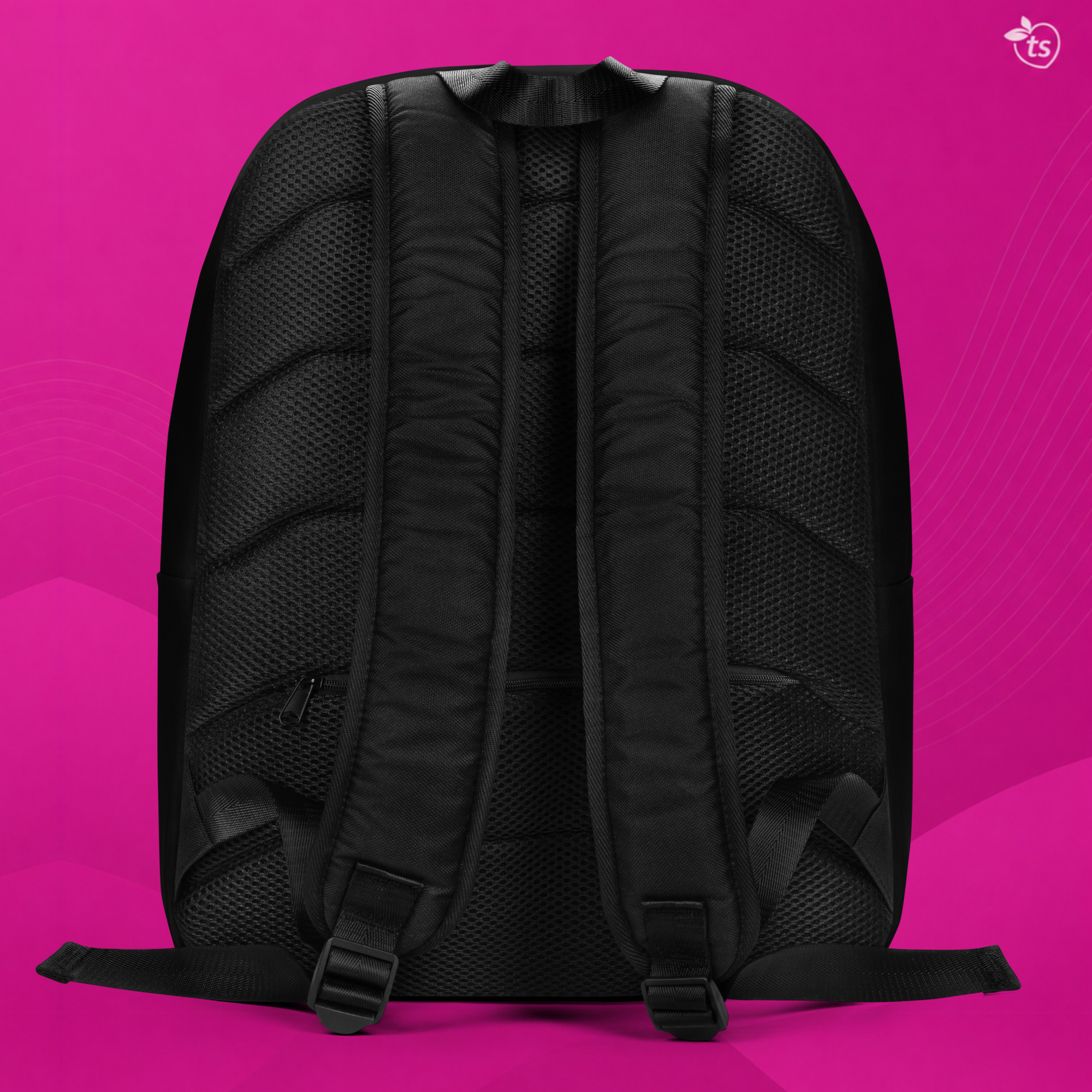 tsgabrielle® • Flamant Rose • Sac à dos minimaliste • Noir - View 7
