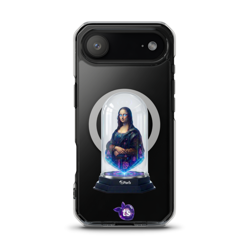 tsgabrielle® • Paris - Da Vinci • Case compatible avec iPhone® • Clear • MagSafe® • modeles recents - View 2