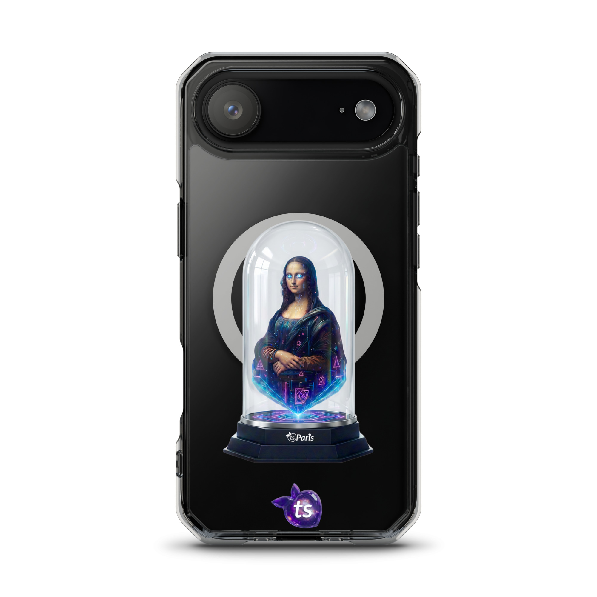 tsgabrielle® • Paris - Da Vinci • Case compatible avec iPhone® • Clear • MagSafe® • modeles recents