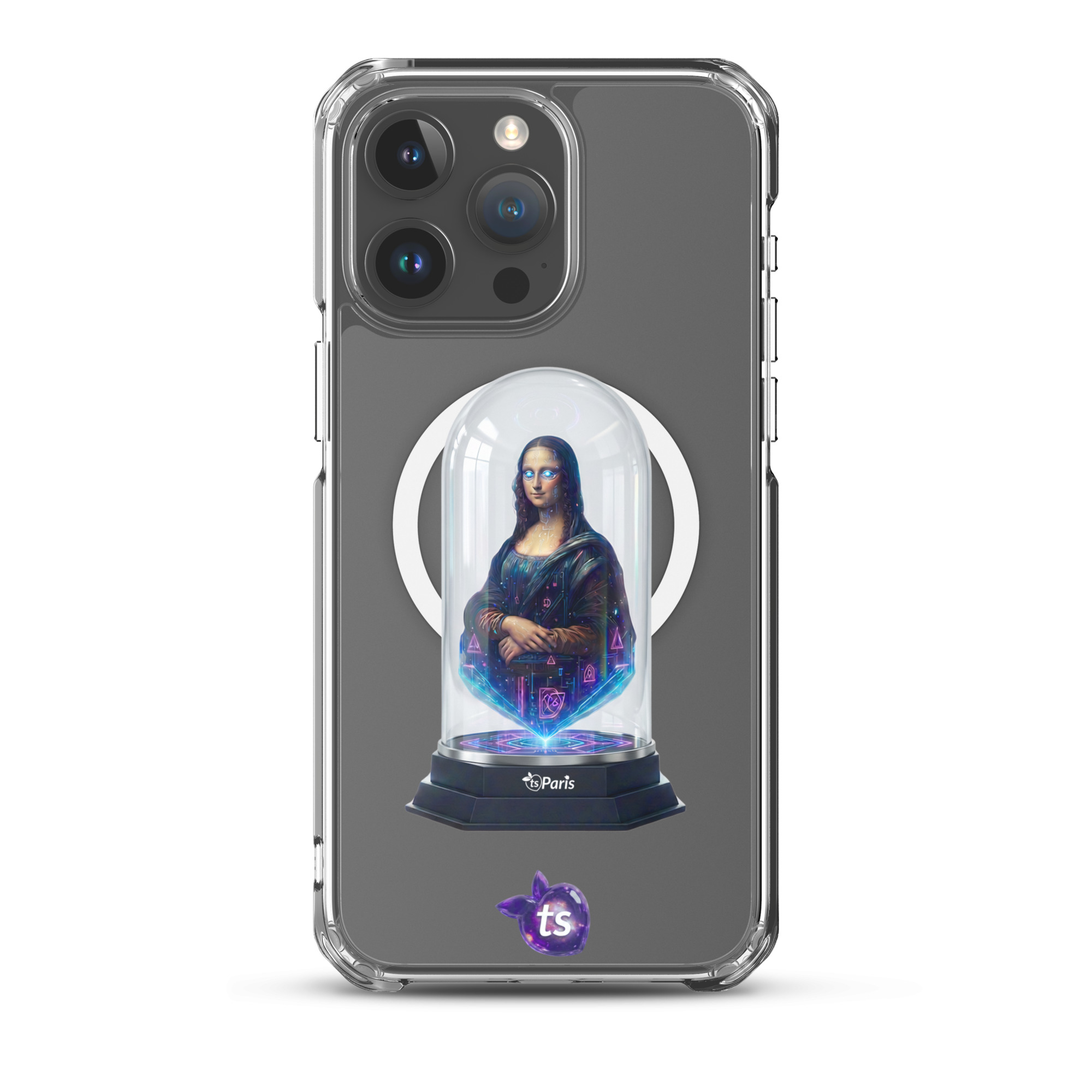 tsgabrielle® • Paris - Da Vinci • Case compatible avec iPhone® • Clear • MagSafe® • modeles recents