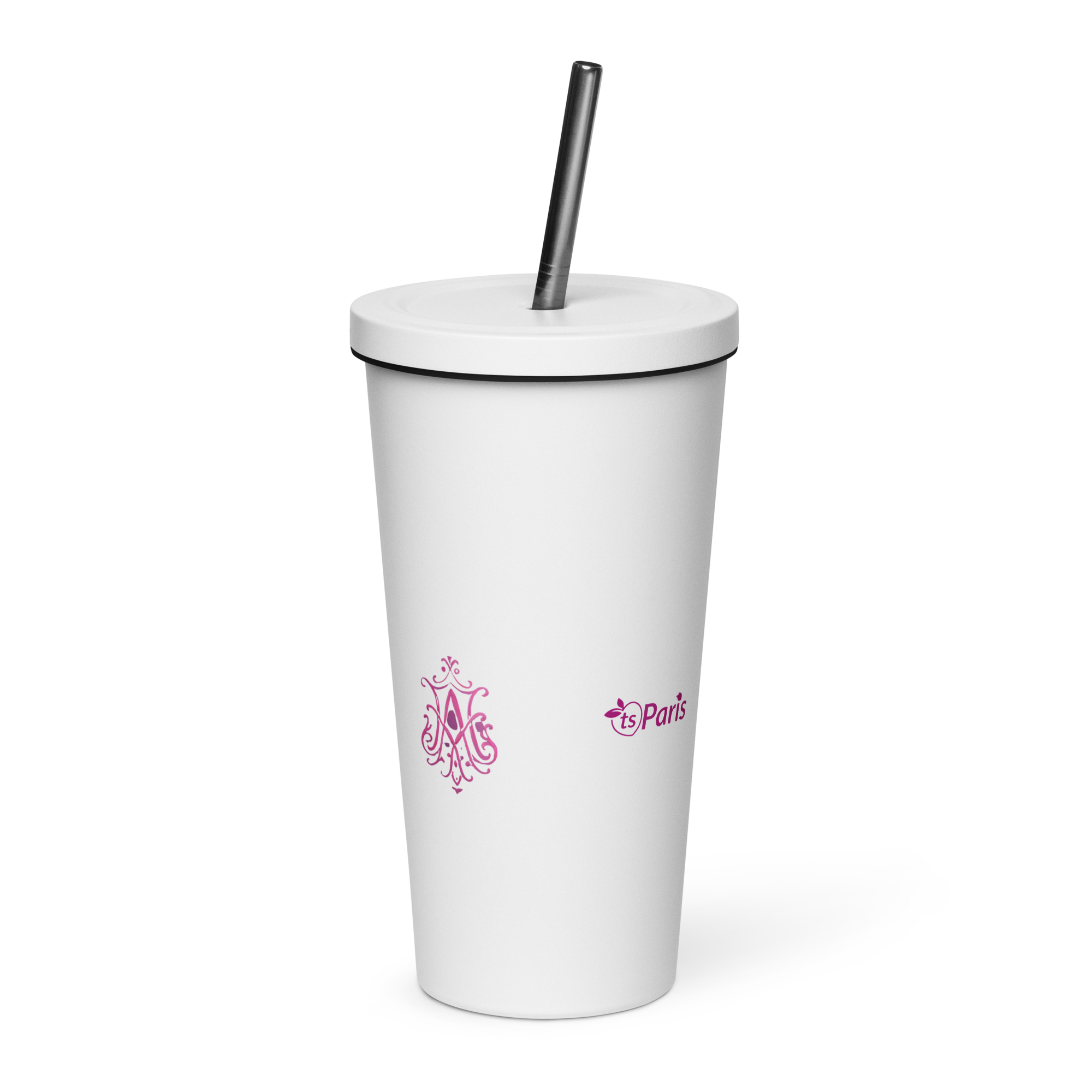 tsgabrielle® • Paris - Marie Antoinette • gobelet isotherme • Stainless Steel • blanc • 20 oz - View 2