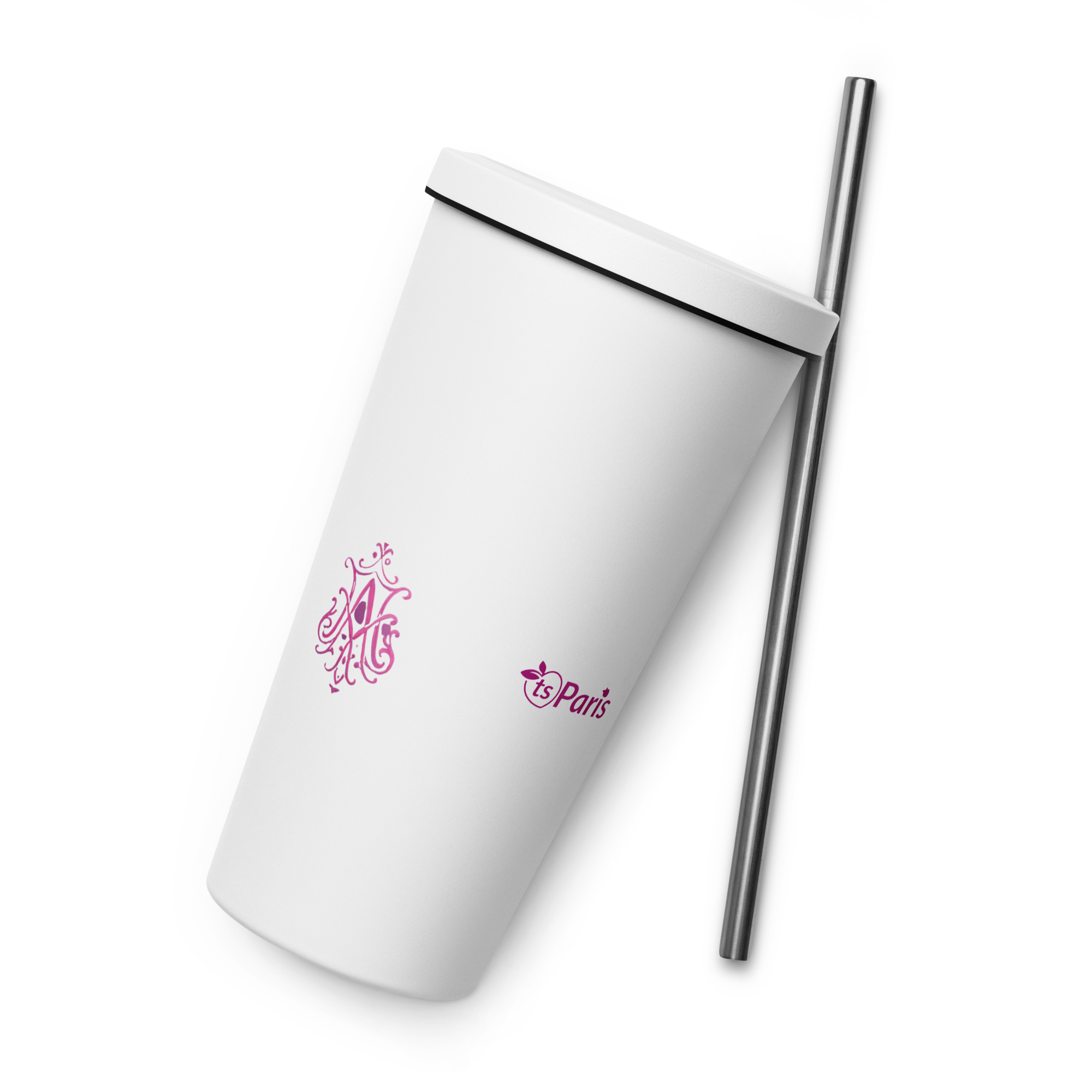 tsgabrielle® • Paris - Marie Antoinette • gobelet isotherme • Stainless Steel • blanc • 20 oz - View 4