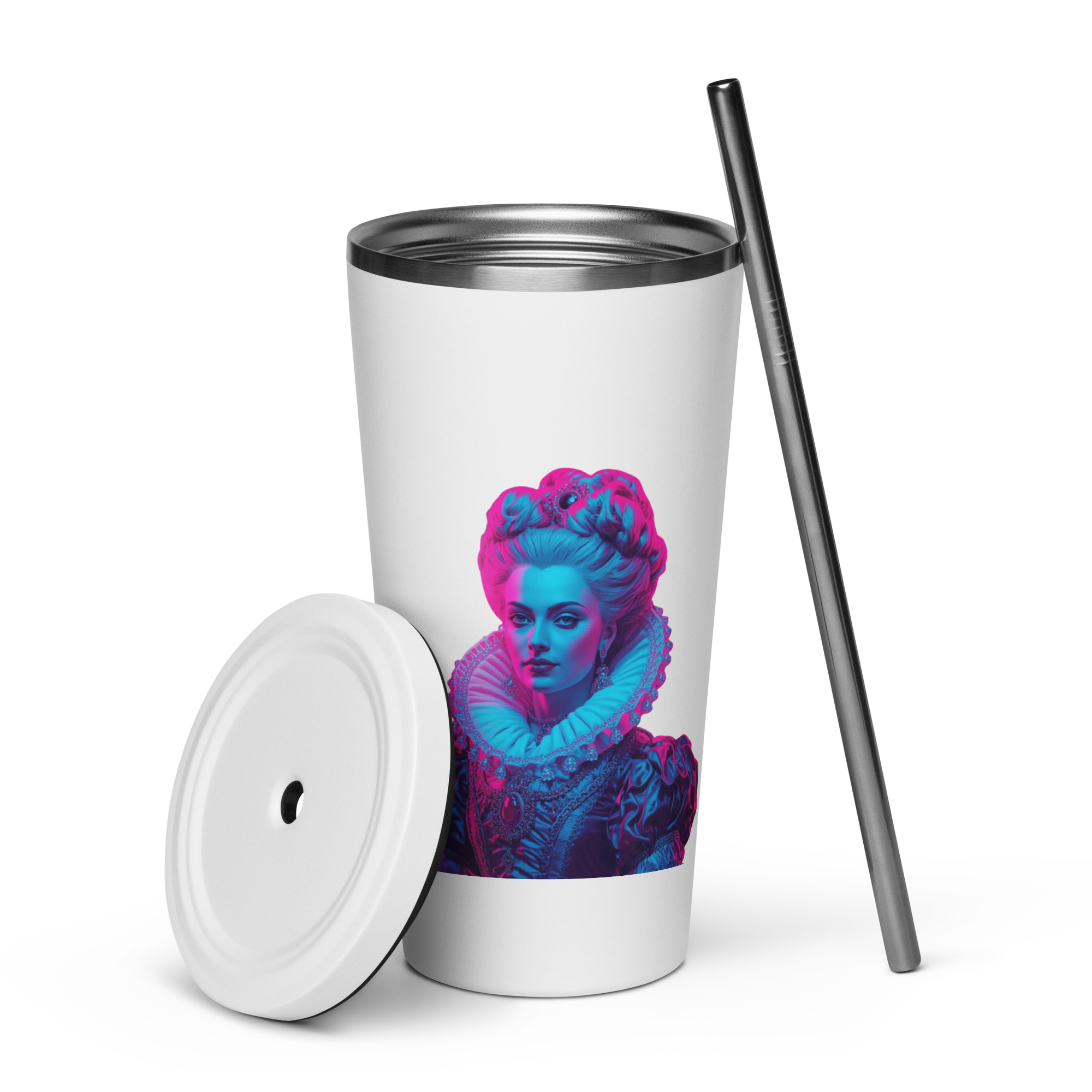 tsgabrielle® • Paris - Marie Antoinette • gobelet isotherme • Stainless Steel • blanc • 20 oz - View 5