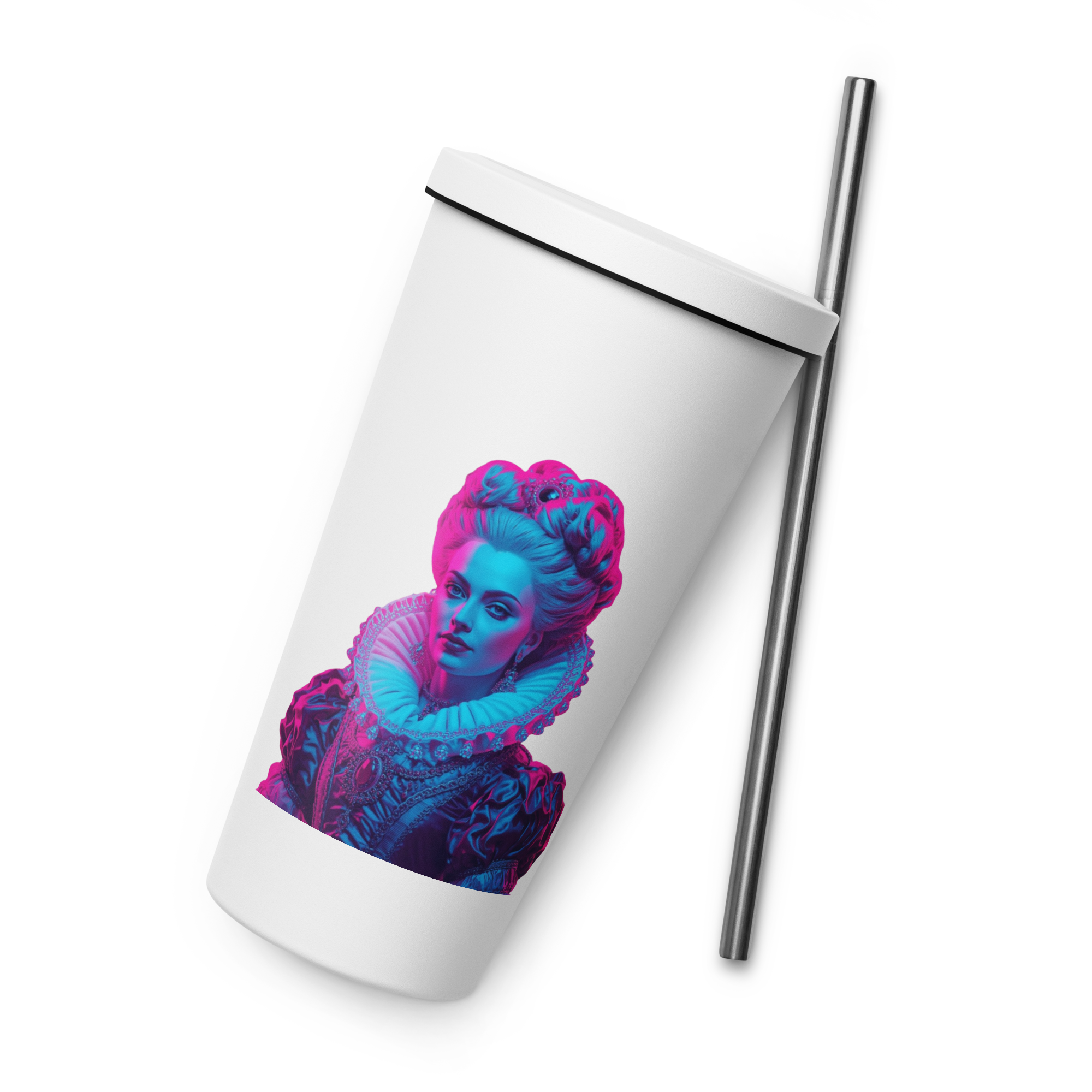 tsgabrielle® • Paris - Marie Antoinette • gobelet isotherme • Stainless Steel • blanc • 20 oz - View 3
