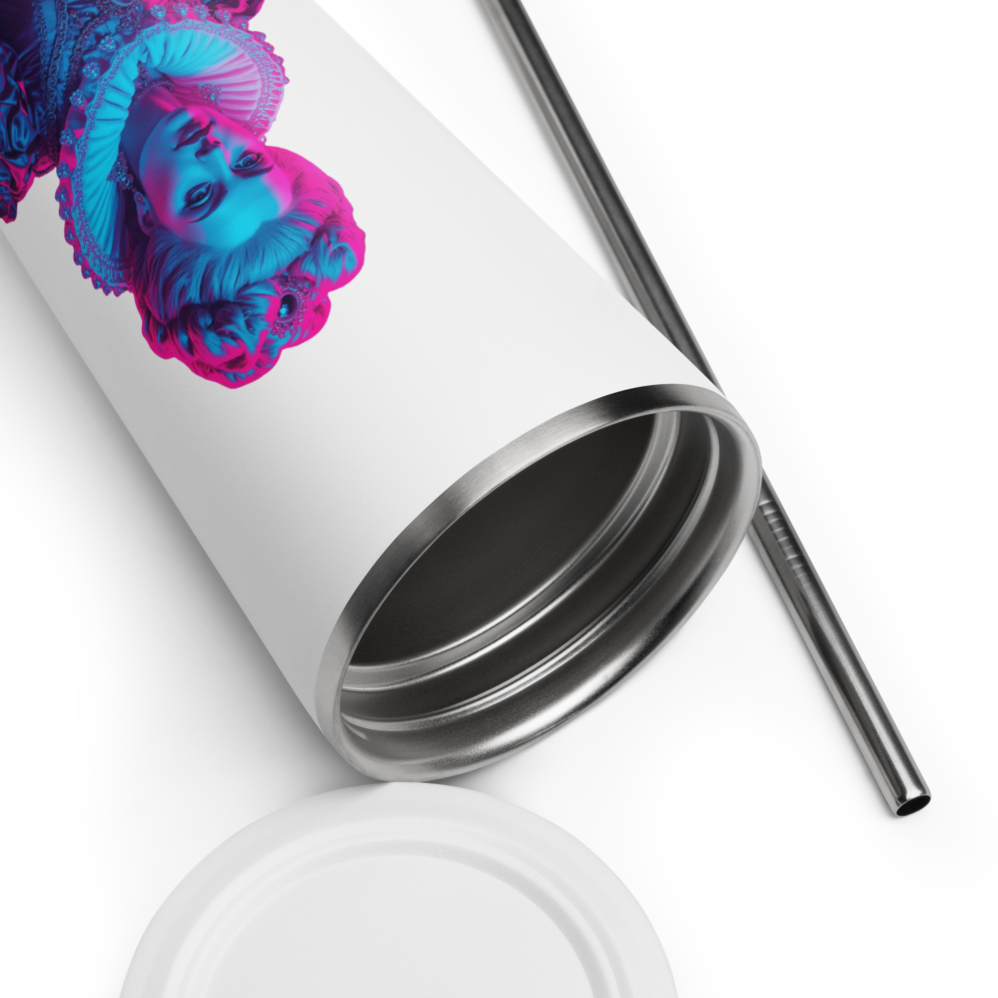 tsgabrielle® • Paris - Marie Antoinette • gobelet isotherme • Stainless Steel • blanc • 20 oz - View 7