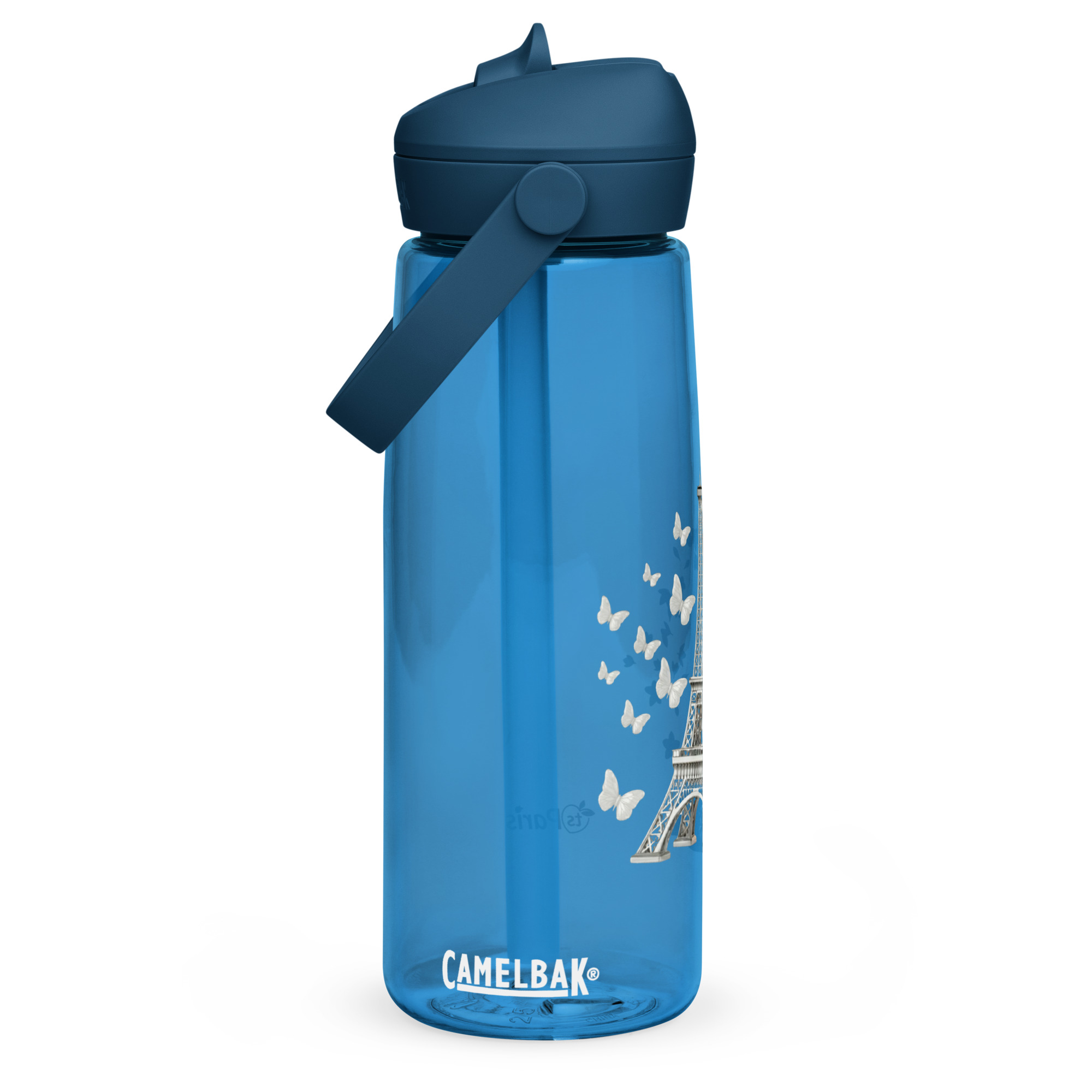 CamelBak® Eddy® par tsgabrielle® • Paris - La Tour Eiffel • Bouteille d’eau sportive • Paille rabattable • 2 couleurs • 25 oz