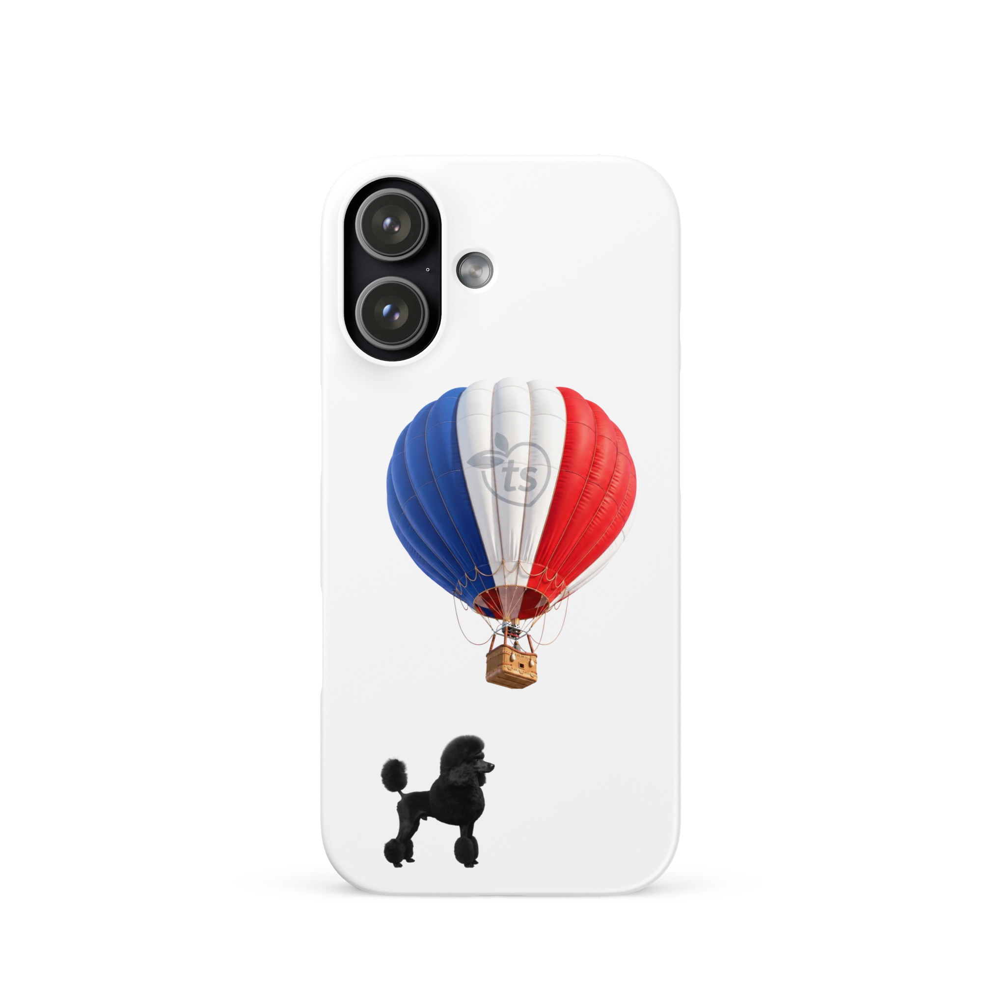 tsgabrielle® • Paris - Le Chien • Snap Case Compatible with iPhone® • White • Latest Models