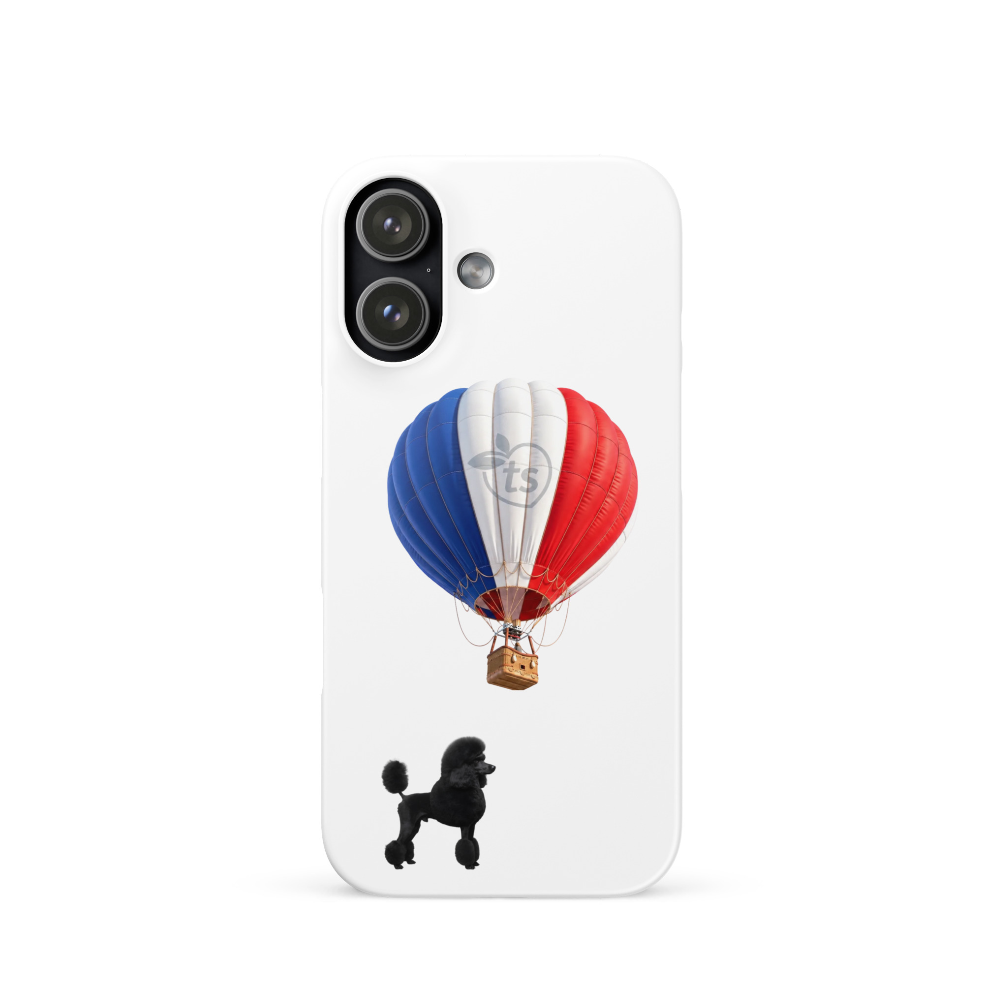 tsgabrielle® • Paris - Le Chien • Coque Snap pour iPhone® • Blanc • Derniers modèles