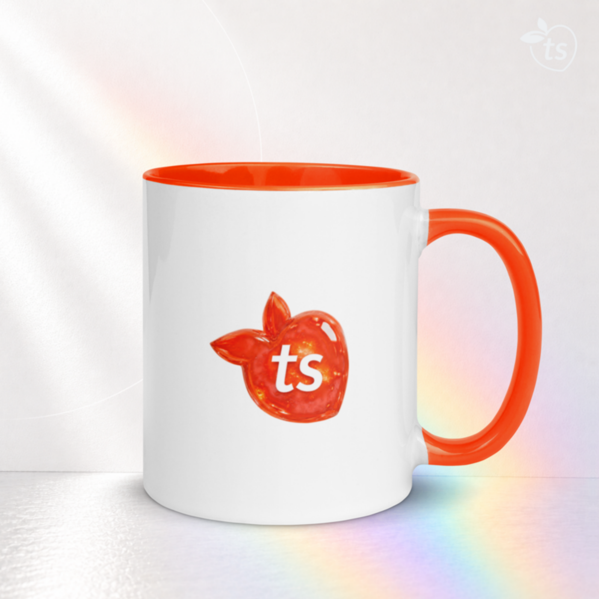 tsgabrielle® • Mug avec intérieur orange • Céramique • 33 cl - View 13