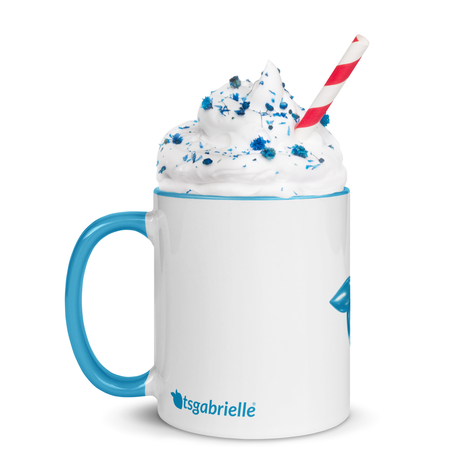 tsgabrielle® • Mug avec intérieur bleu clair • Céramique • 2 tailles - View 8