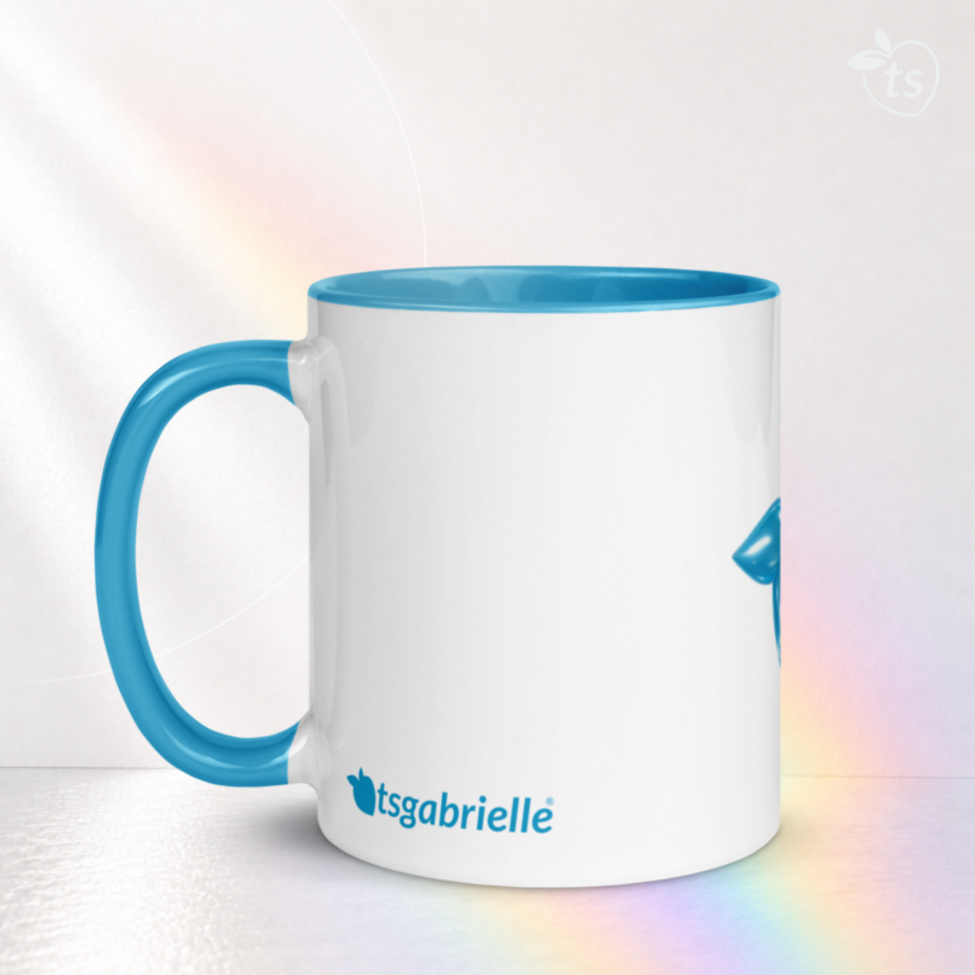 tsgabrielle® • Mug avec intérieur bleu clair • Céramique • 2 tailles - View 15
