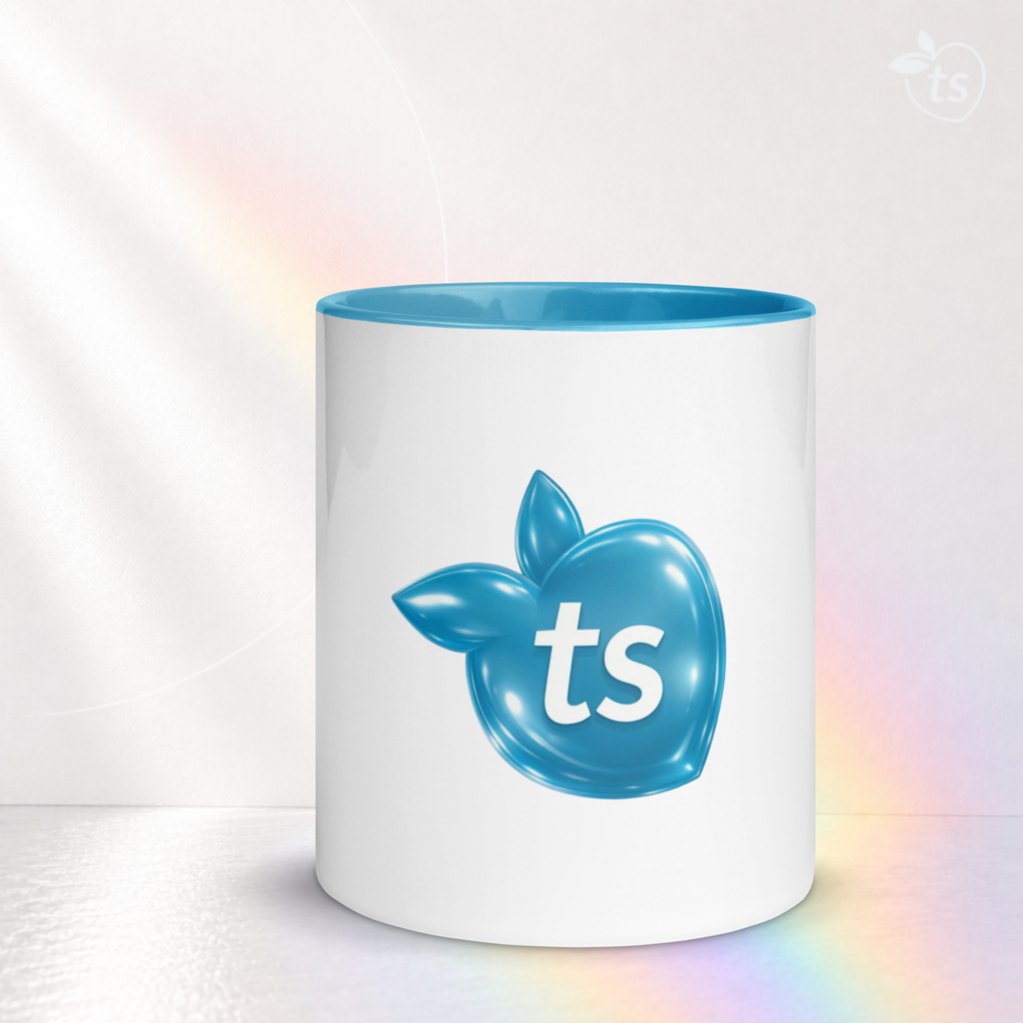 tsgabrielle® • Mug avec intérieur bleu clair • Céramique • 2 tailles - View 14