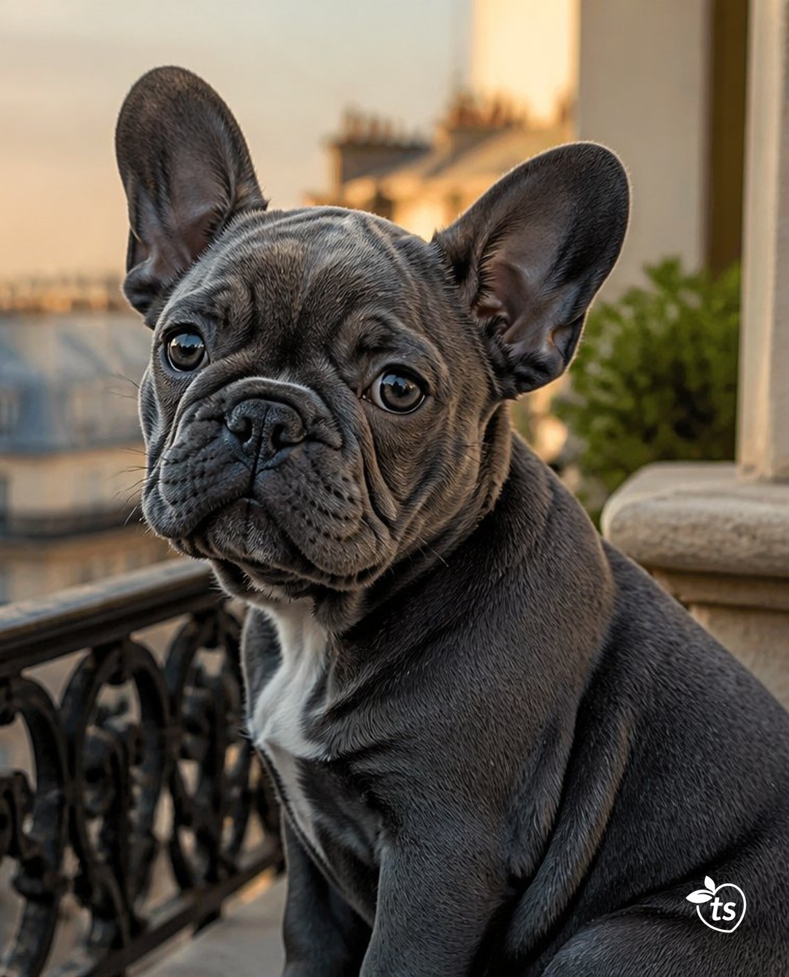 François sur un balcon haussmannien, la tour Eiffel au loin, là où les nouveautés arrivent en premier.
